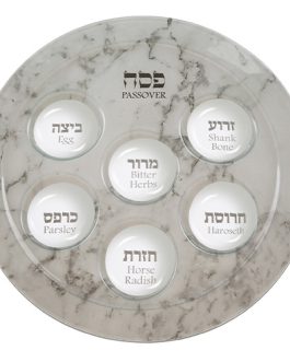 קערת פסח זכוכית מהודרת 40 ס"מ