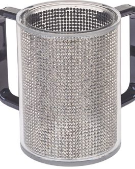 נטלה פרספקס מהודרת שקופה עם אבנים 12 ס"מ